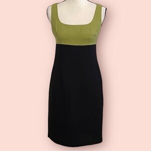 3/$10 K Petite Dress 4P Pencil Green Black